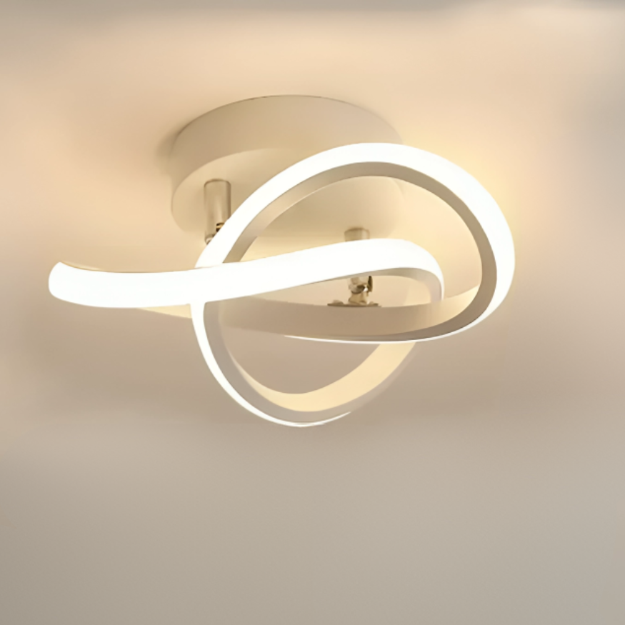Lampe de Plafond LED Moderne - 2 Anneaux