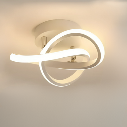 Lampe de Plafond LED Moderne - 2 Anneaux