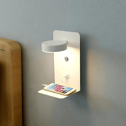 Hubbright – Lampe de Chevet avec Station de Charge USB – Tête Pivotante à 330° – Température Réglable