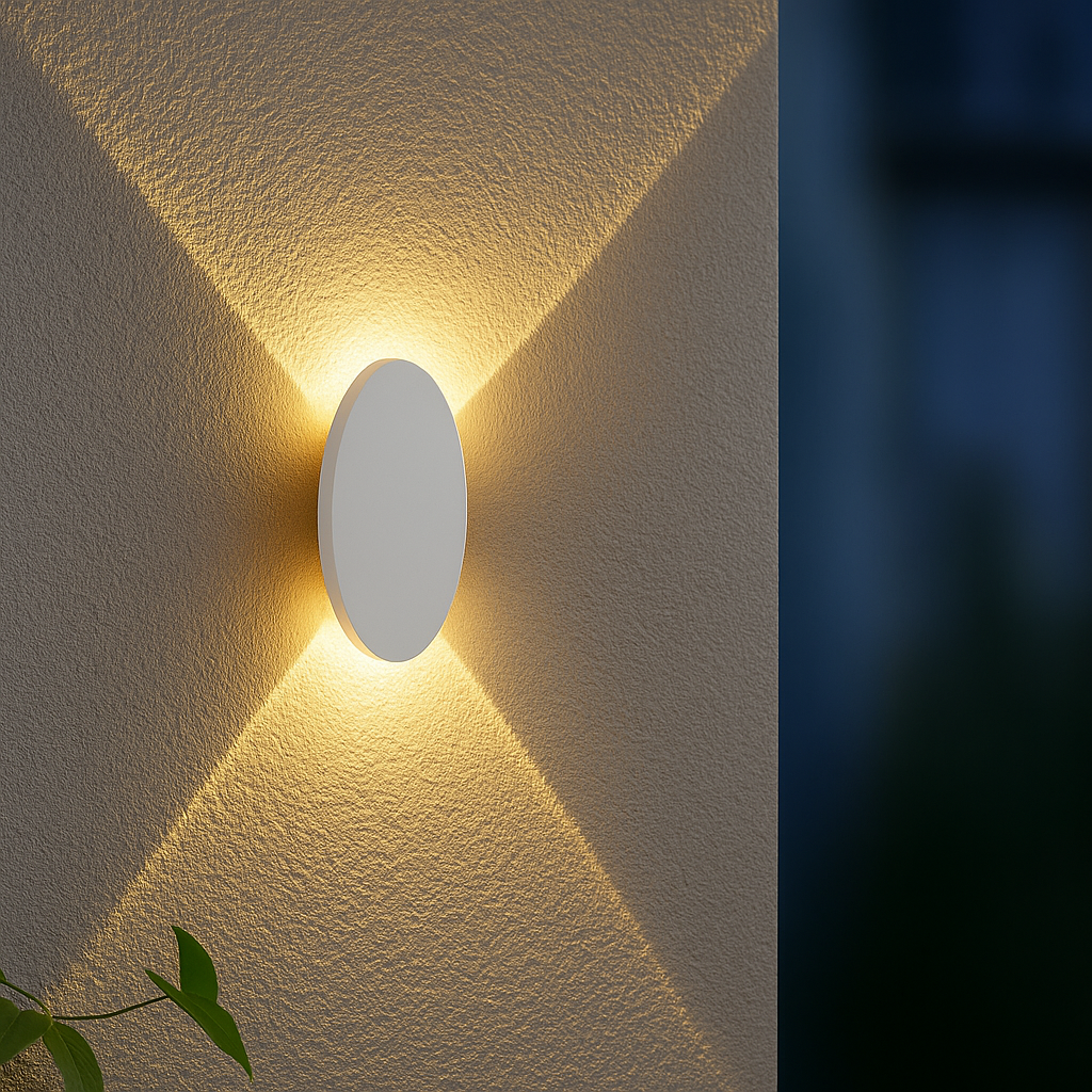 STRALO – Applique Murale LED Extérieure | Ovale ou Rectangulaire | IP65 | Blanc Chaud | LED Intégrée 6W