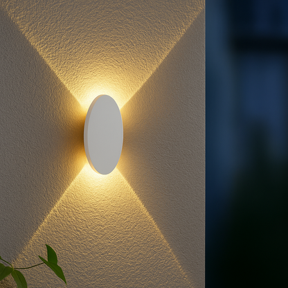 STRALO – Applique Murale LED Extérieure | Ovale ou Rectangulaire | IP65 | Blanc Chaud | LED Intégrée 6W