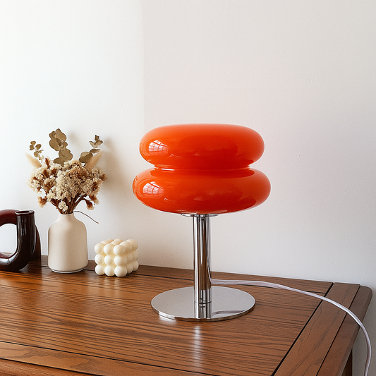 ModernoLuce | Lampe de Table Italienne – Sans Fil – Design Bauhaus – LED Réglable – 29,5 cm