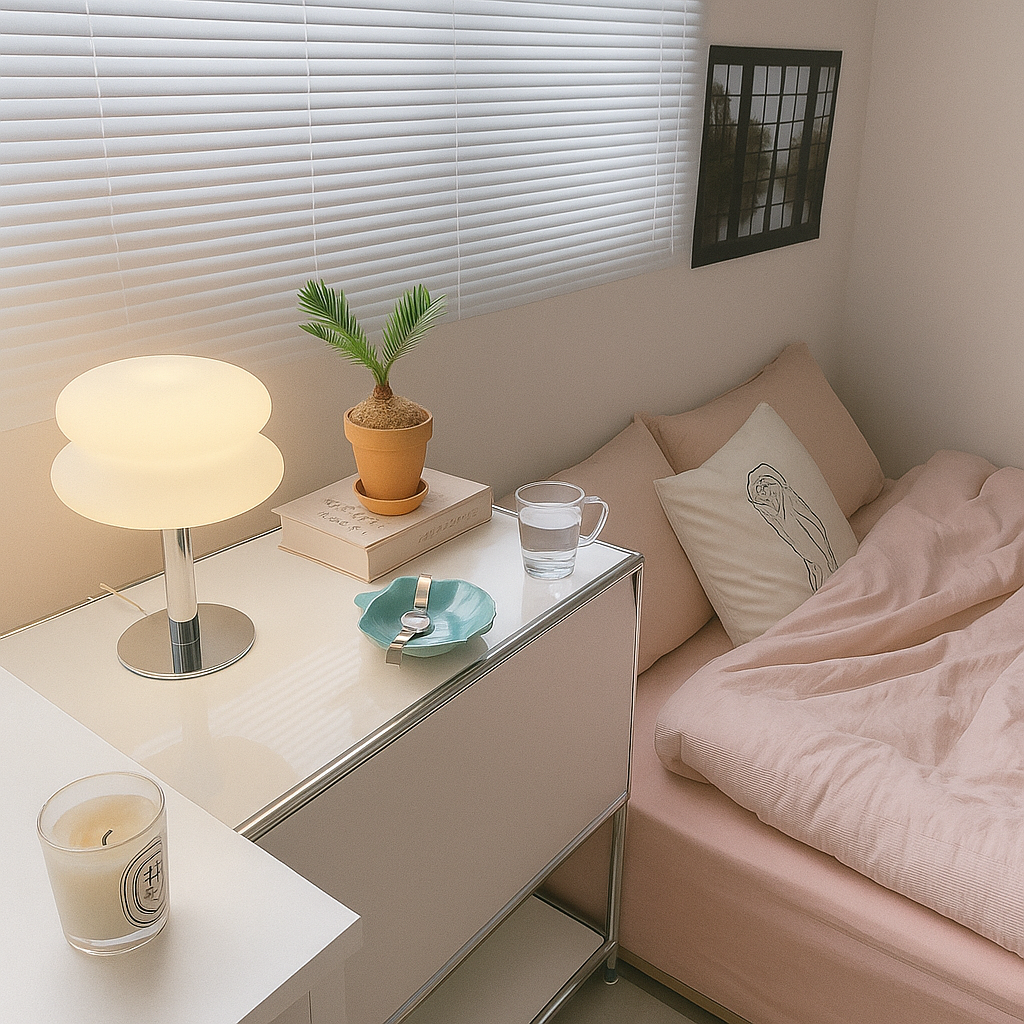 ModernoLuce | Lampe de Table Italienne – Sans Fil – Design Bauhaus – LED Réglable – 29,5 cm