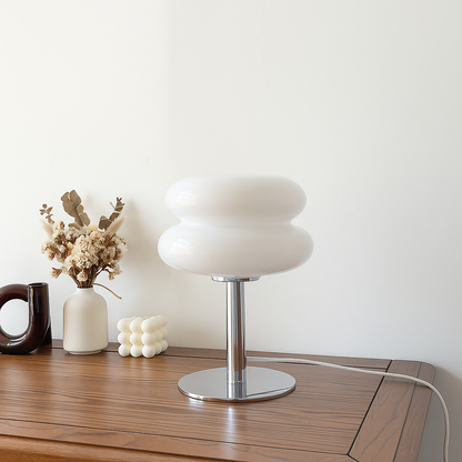ModernoLuce | Lampe de Table Italienne – Sans Fil – Design Bauhaus – LED Réglable – 29,5 cm