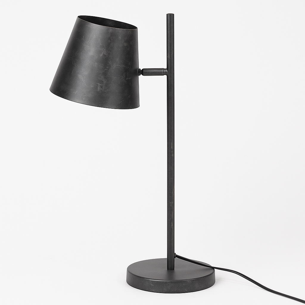 SiennaLamp – Lampe de Table Moderne Anthracite | Design Réglable | Style Industriel