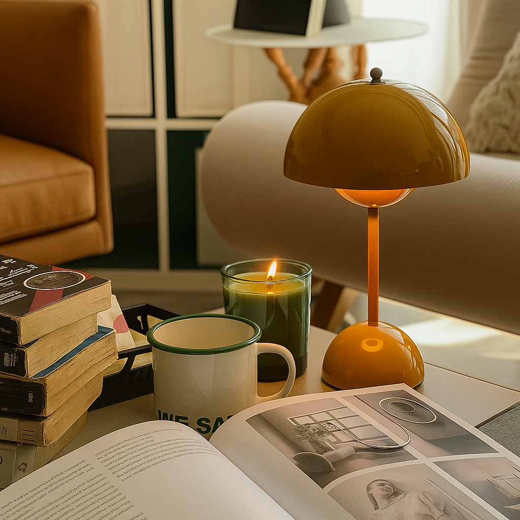 FlowerLuxe – Lampe LED Rechargeable | Design Fleur Moderne | Contrôle Tactile