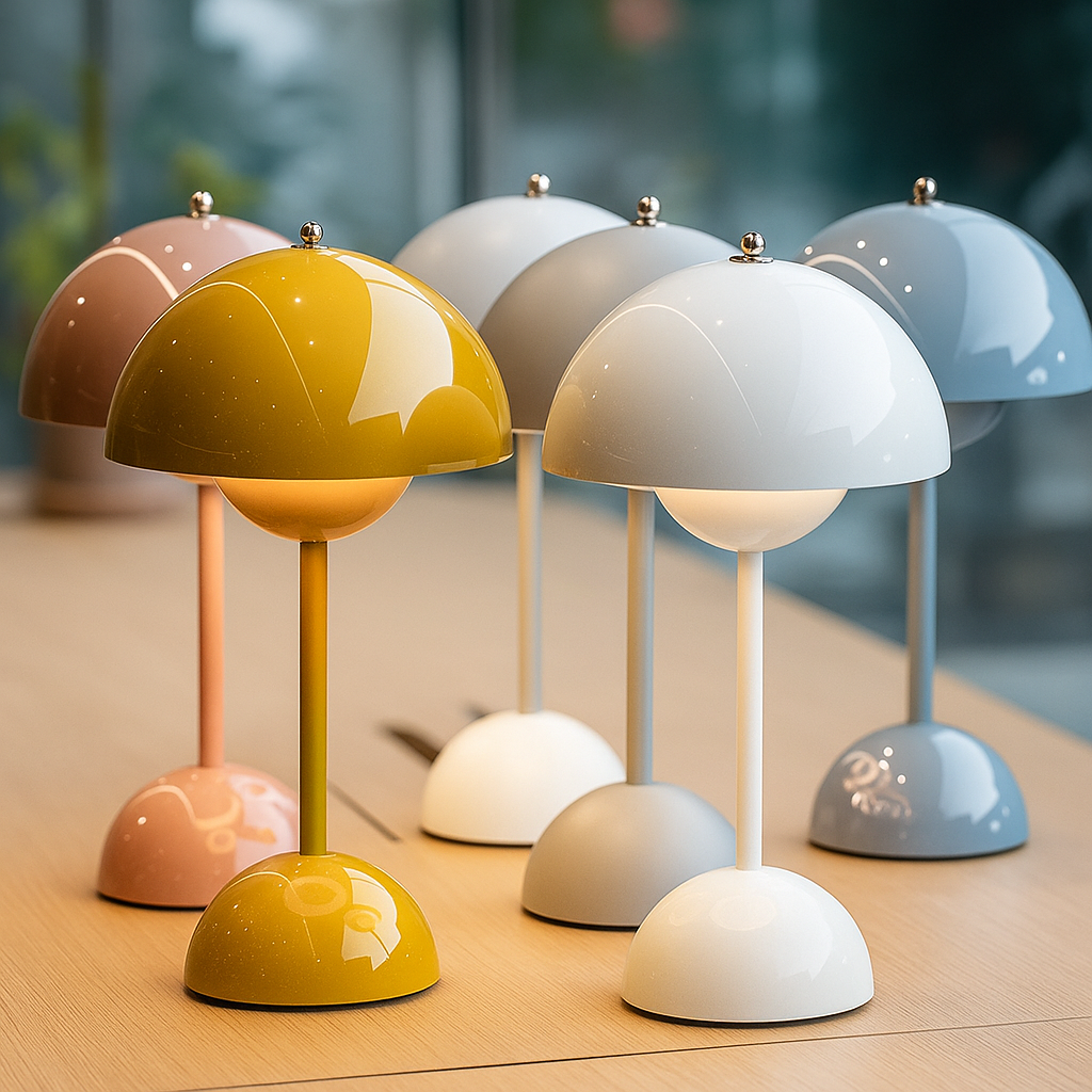 FlowerLuxe – Lampe LED Rechargeable | Design Fleur Moderne | Contrôle Tactile