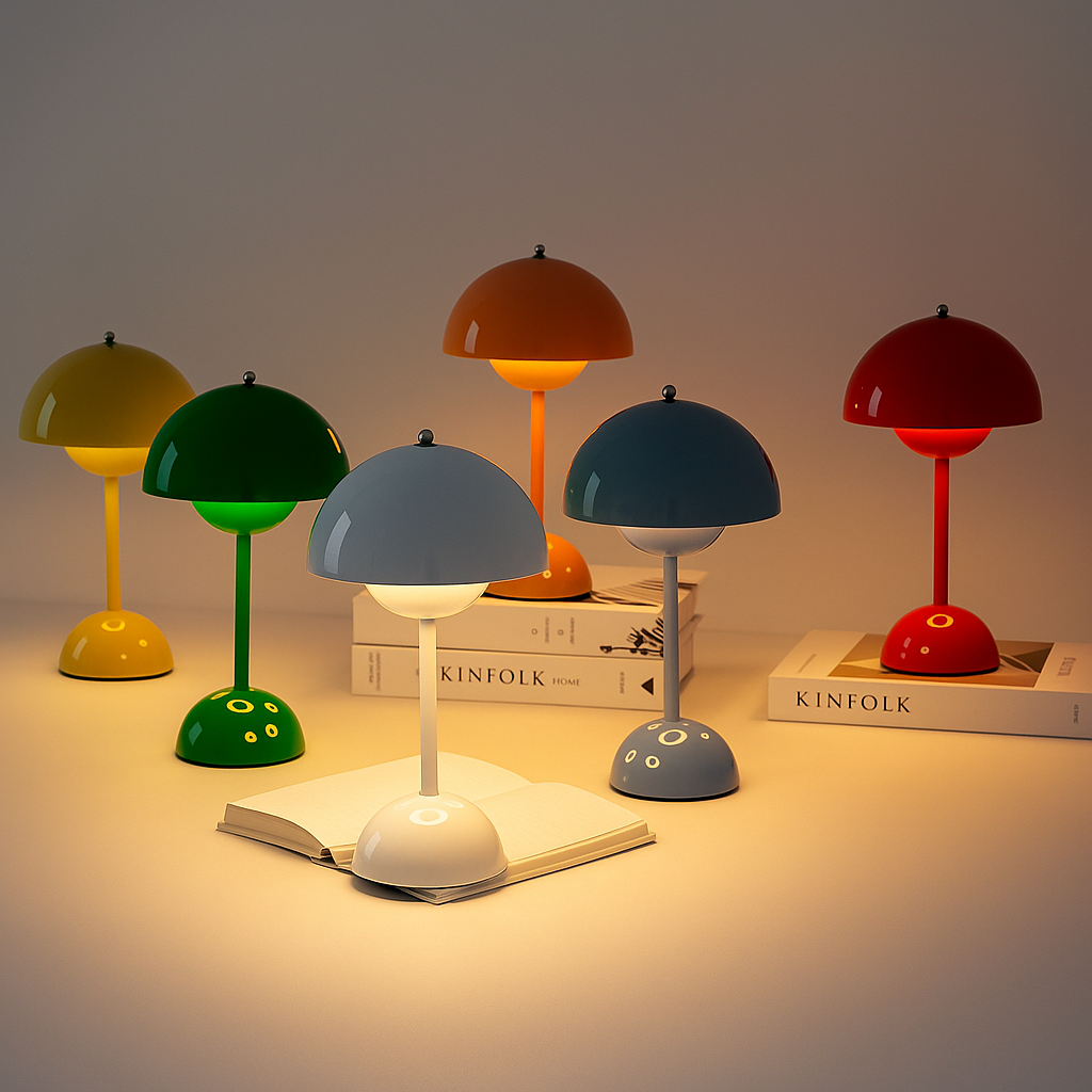 FlowerLuxe – Lampe LED Rechargeable | Design Fleur Moderne | Contrôle Tactile