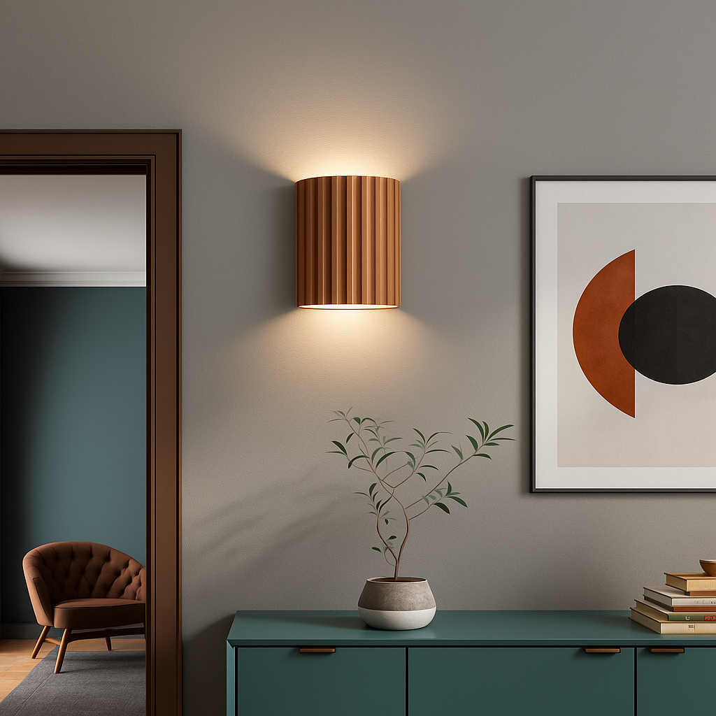 ArtiGlow | Applique Murale Moderne en Résine – Éclairage LED Artistique – 14 x 8 x 16,5 cm