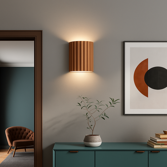 ArtiGlow | Applique Murale Moderne en Résine – Éclairage LED Artistique – 14 x 8 x 16,5 cm