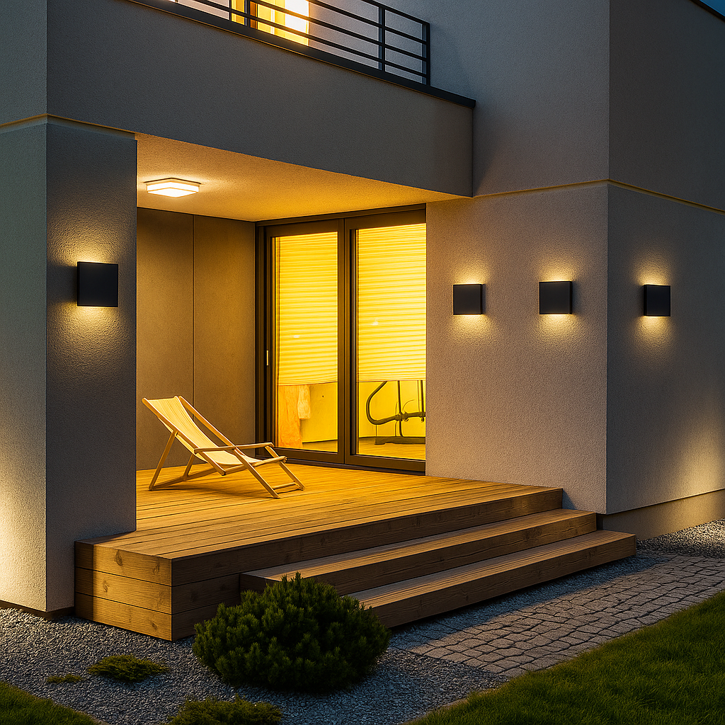 Ecobright – Applique Murale Extérieure LED à Faible Consommation – Étanche & Moderne