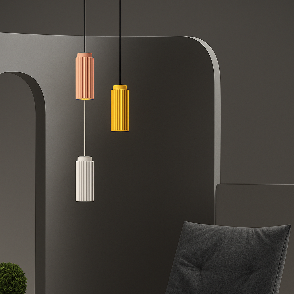 AuroraGlint – Suspension LED Scandinave au Design Minimaliste