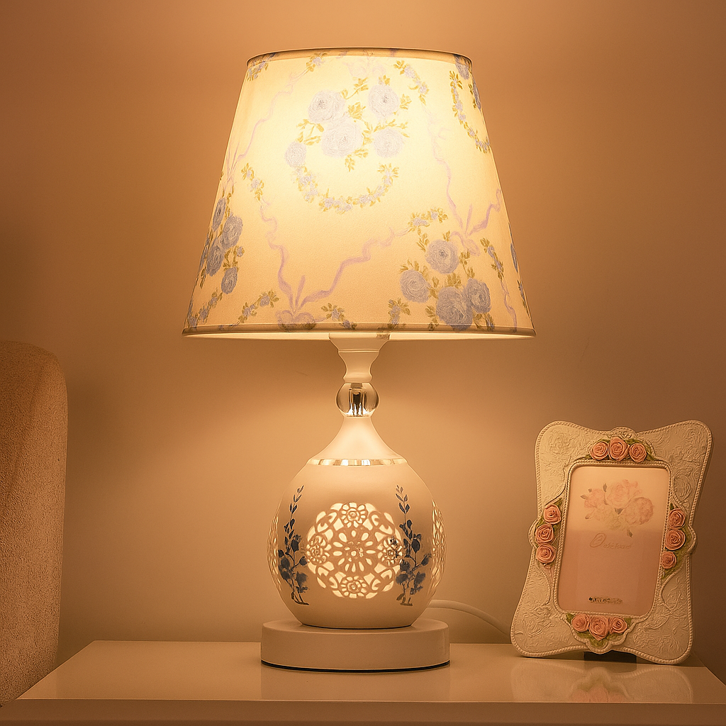 CrystalGlow – Lampe de Table en Verre au Design Européen Romantique