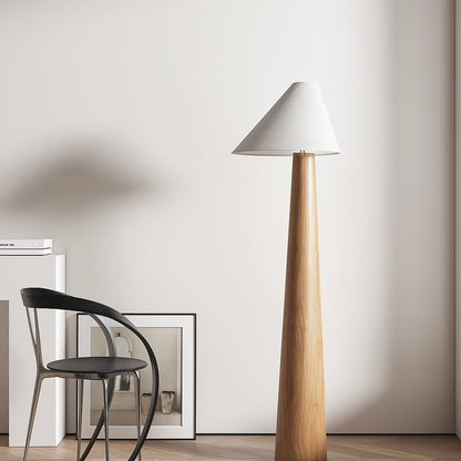Lin Antoine | Lampadaire Élégant en Bois et Lin – Design Scandinave – Hauteur 150 cm