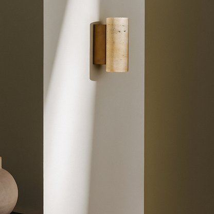 Toine Marbre – Applique Murale de Luxe en Marbre Massif – Style Japandi – Ampoule E27 Incluse