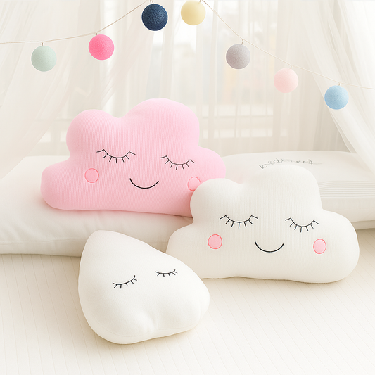 LazivDouceur – Coussin Peluche Ultra-Moelleux | Nuage, Étoile, Lune ou Goutte