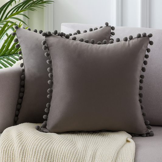 Zola – Housse de Coussin Scandinave | 45x45 cm | Look Naturel & Élégant