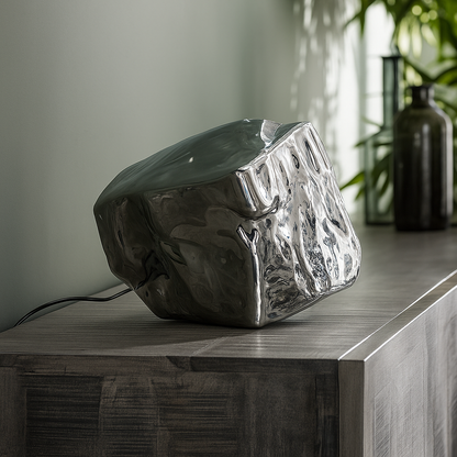 RocksLamp – Lampe en Verre Soufflé | Design Contemporain & Élégant | 28 cm