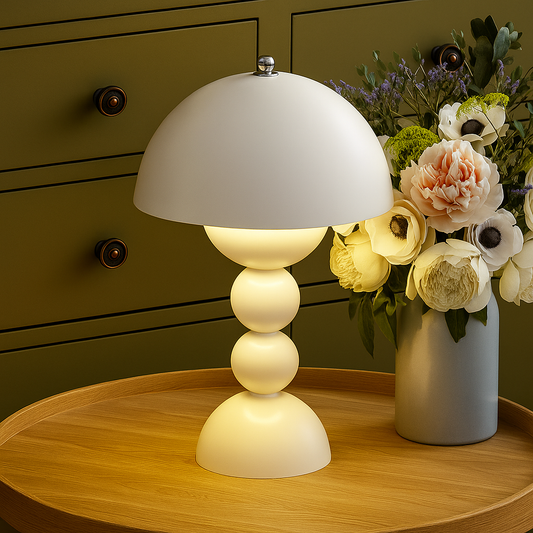 FleurGlow | Lampe de Table Portable & Polyvalente avec Design Macaron