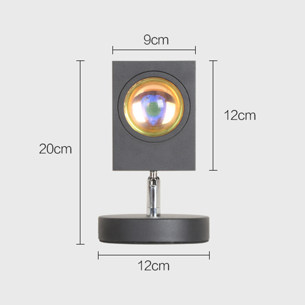GlowBright - Lampe de Table Rétro Coucher de Soleil
