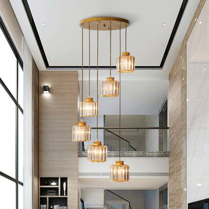 LumiDrum - Suspension en aluminium moderne