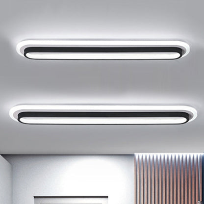 Ovaluxe – Éclairage LED ovale en noir et blanc