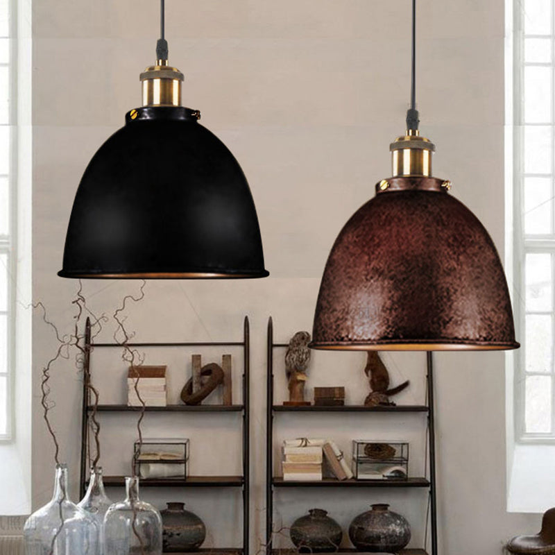 DomeLight - Suspension en fer forgé atmosphérique