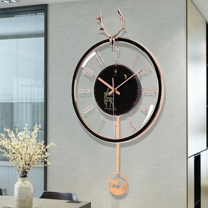 PolarisClock - Horloge murale silencieuse luxe