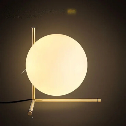 LusterLuxe - Lampe de Table Simple en Verre pour Lecture et Décoration
