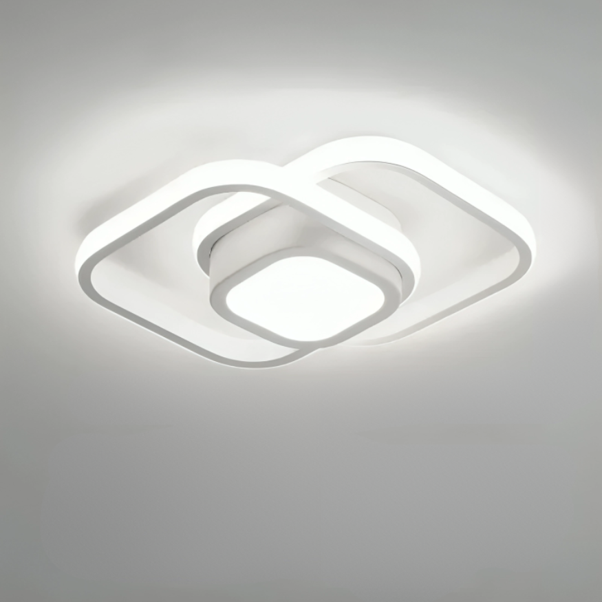 Lampe de Plafond LED Moderne - 2 Anneaux