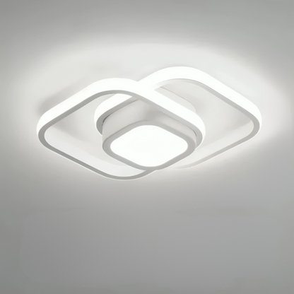 Lampe de Plafond LED Moderne - 2 Anneaux