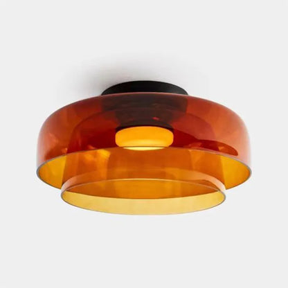 GlassLuxe – Lumière de Plafond Médiévale