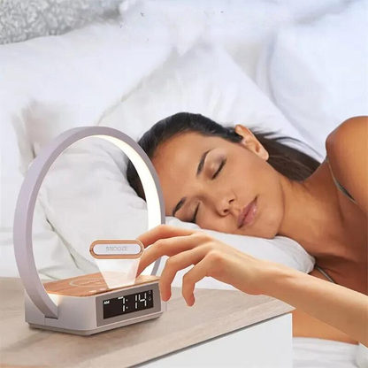 LumiClock - Lampe de Nuit 3-en-1 avec Alarme