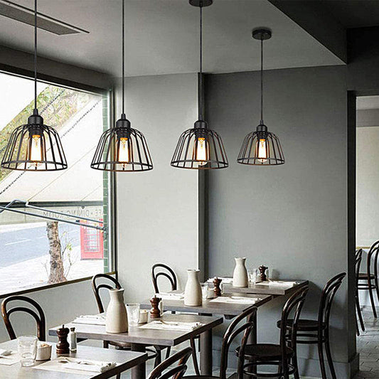 IronSphere – Suspension en fer noir de style industriel