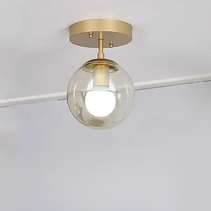 LuminousSphere - Lampe de Plafond en Verre Moderne