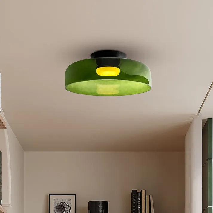 GlassLuxe – Lumière de Plafond Médiévale