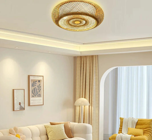 BambooAura | Lampe Suspendue en Bambou Zen