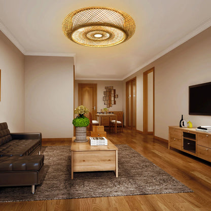 BambooAura | Lampe Suspendue en Bambou Zen