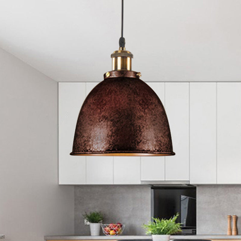 DomeLight - Suspension en fer forgé atmosphérique