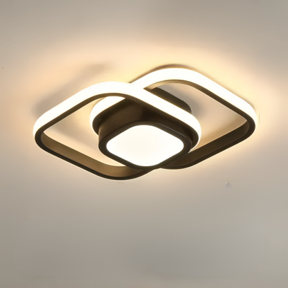 Lampe de Plafond LED Moderne - 2 Anneaux