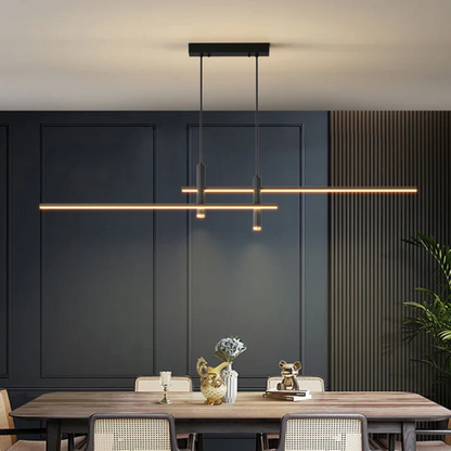 Suspension design LED dimmable en aluminium – Lampe moderne pour salle à manger