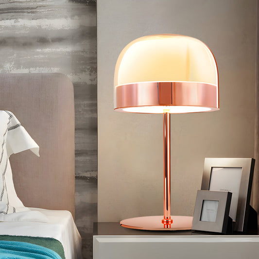 Equatore - Lampe de Table en Verre avec Éclairage Nocturne à Deux Couches