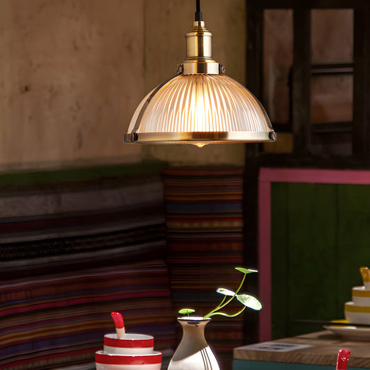 RetroGlow – Lustre vintage à rayures
