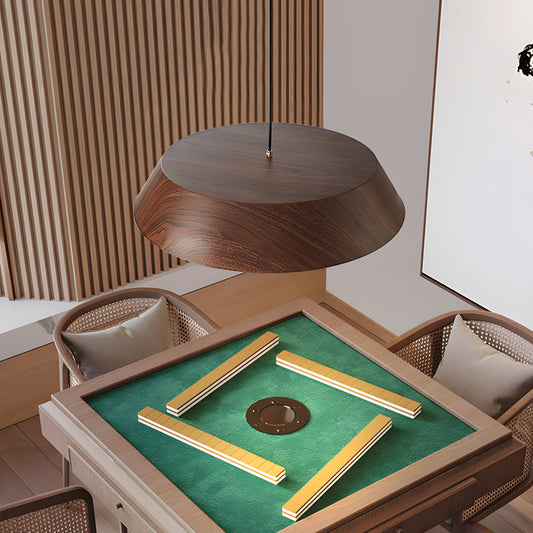 ZenCircle – Suspension LED en bois au style japonais