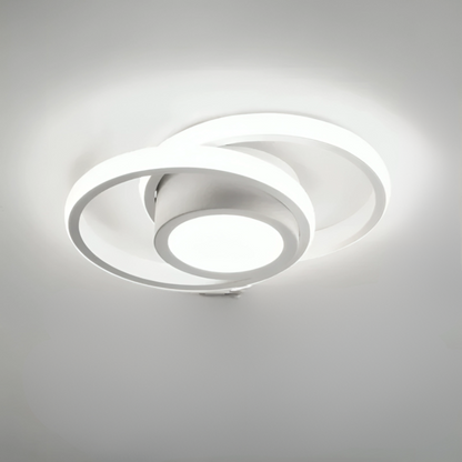 Lampe de Plafond LED Moderne - 2 Anneaux