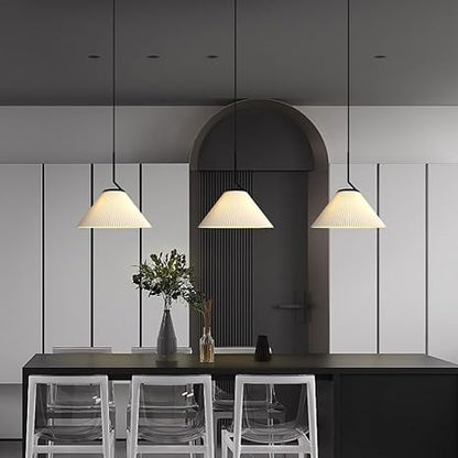 CrèmeNord – Suspension Plissée au Charme Scandinave