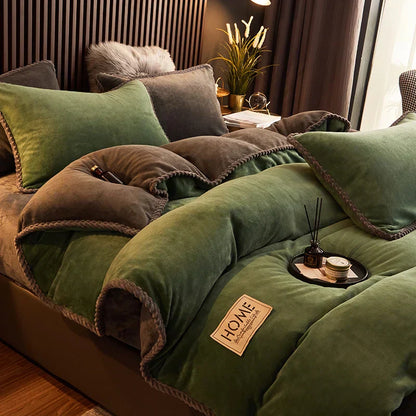 CozyRoyal – Housse de Couette en Velours Doux et Élégant
