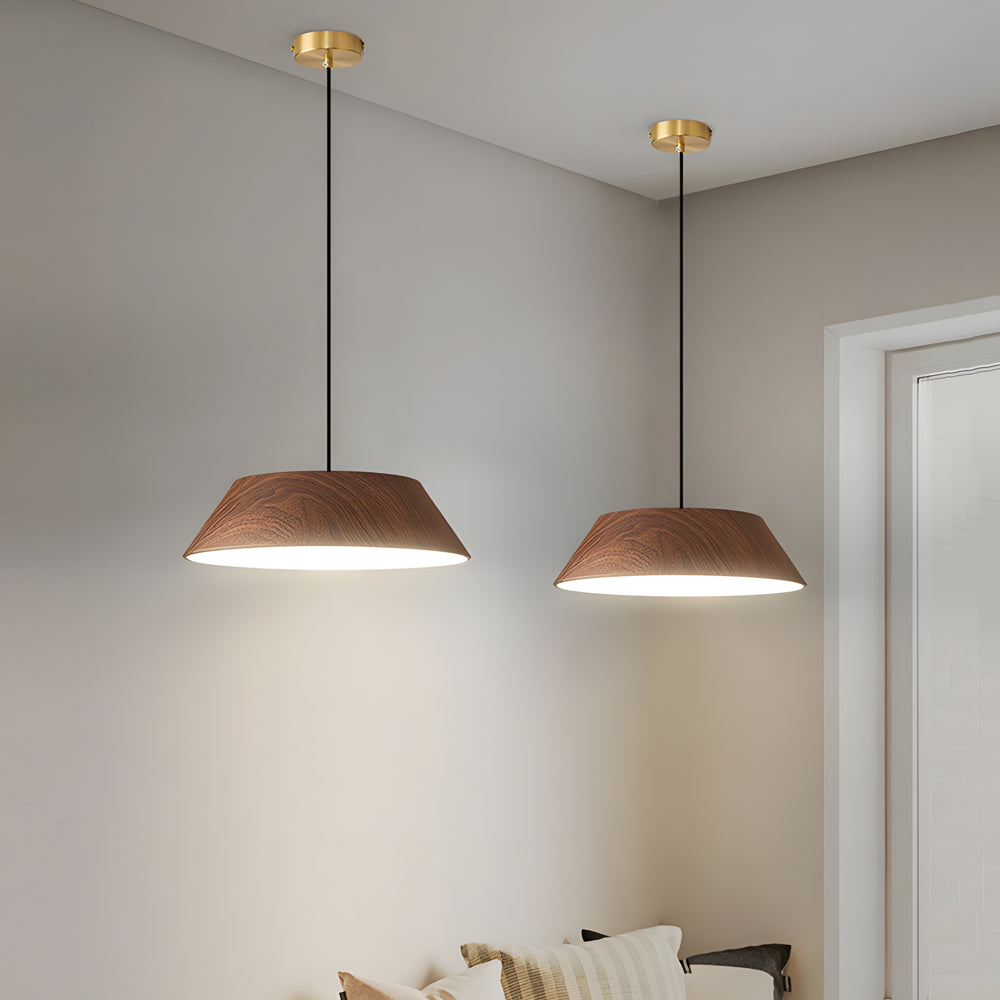 ZenCircle – Suspension LED en bois au style japonais