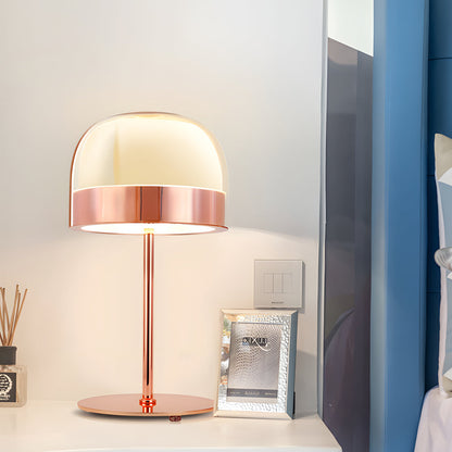 Equatore - Lampe de Table en Verre avec Éclairage Nocturne à Deux Couches
