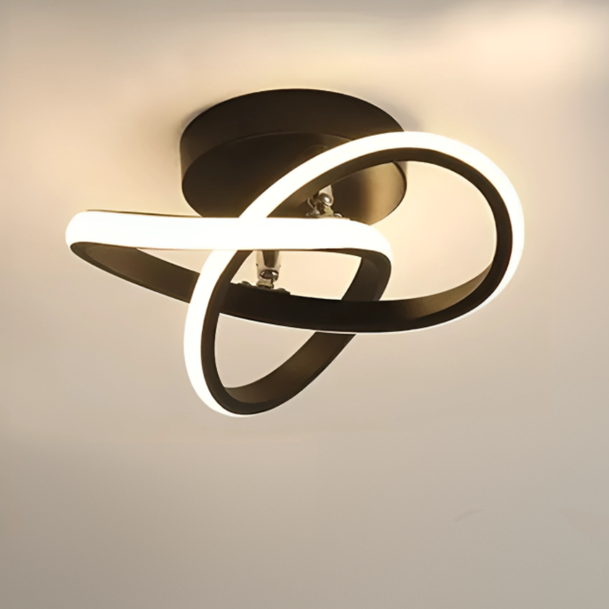 Lampe de Plafond LED Moderne - 2 Anneaux